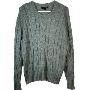 Men's Banana Republic Knit Sweater Green Long Sleeve Crewneck Size XL EUC #3114